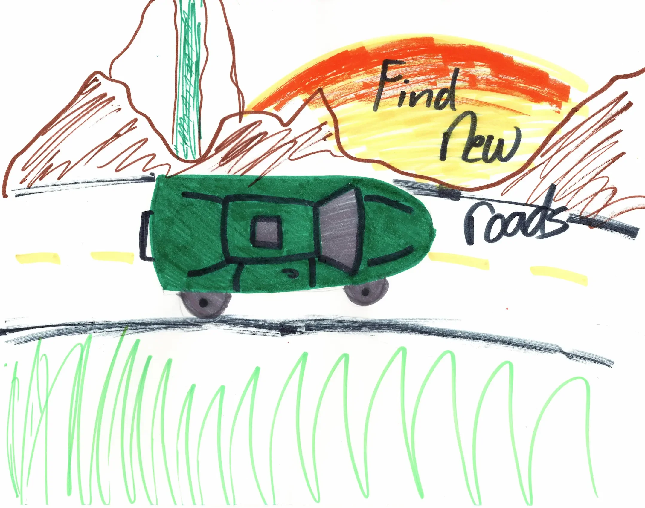 Kid's car drawing