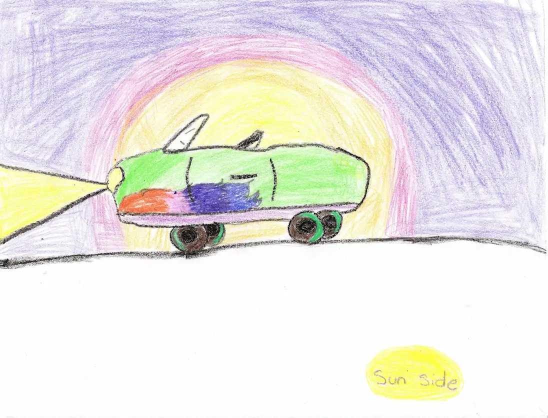 Kid's car drawing