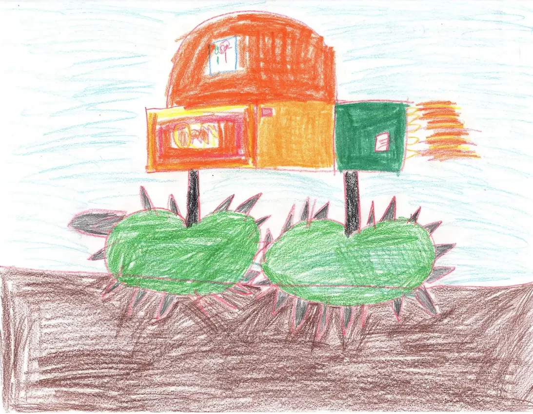 Kid's car drawing