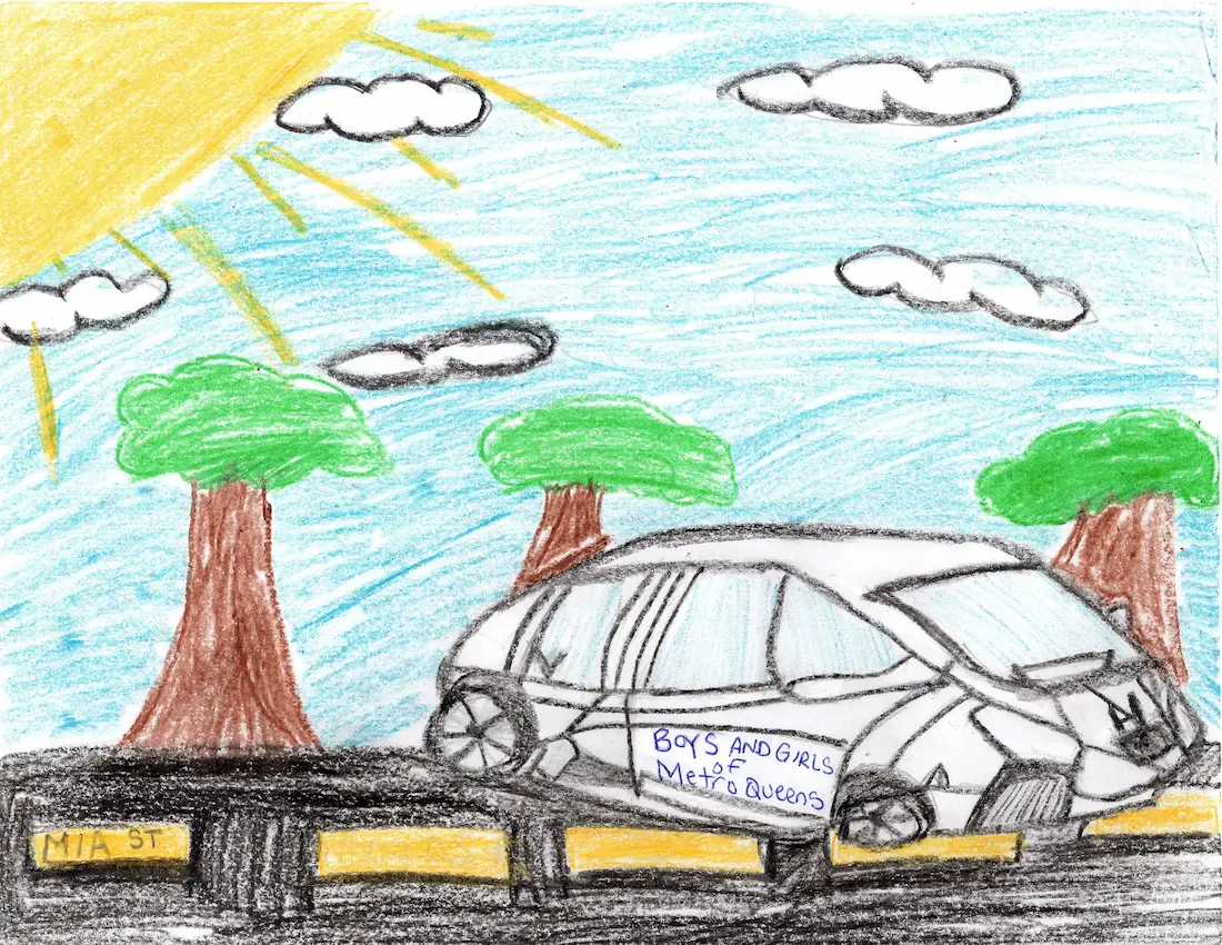 Kid's car drawing