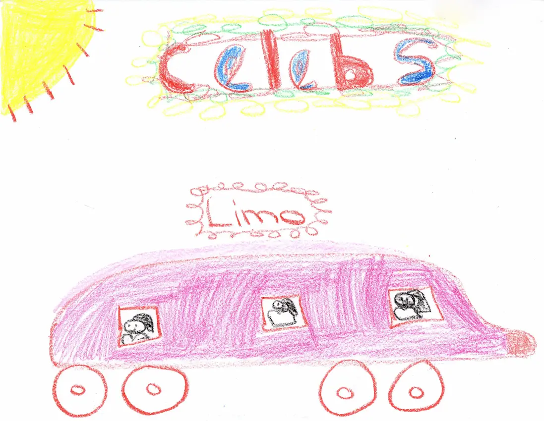Kid's car drawing