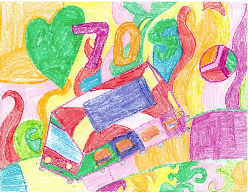 Kid's car drawing